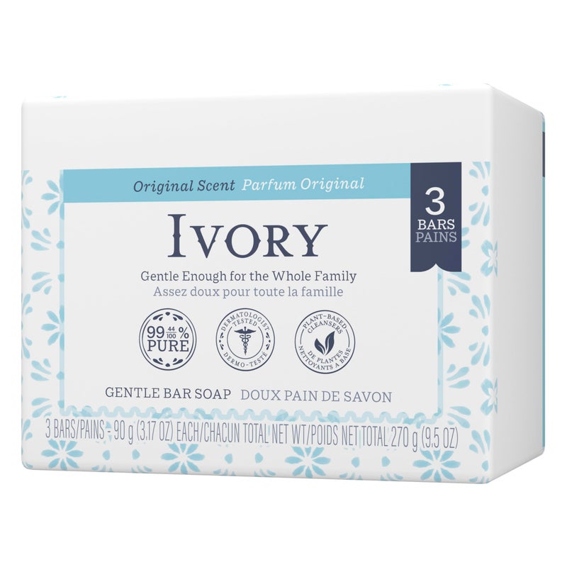 Ivory Simply Ivory Bath Bar for Unisex, 3 Count - Image 5