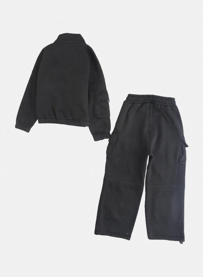 سولانج طقم فرو بسيط مكون من قطعتين للاطفال - Image 2