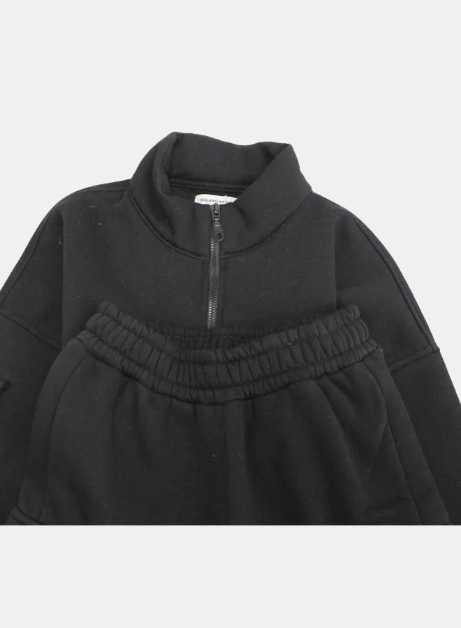 سولانج طقم فرو بسيط مكون من قطعتين للاطفال - Image 3