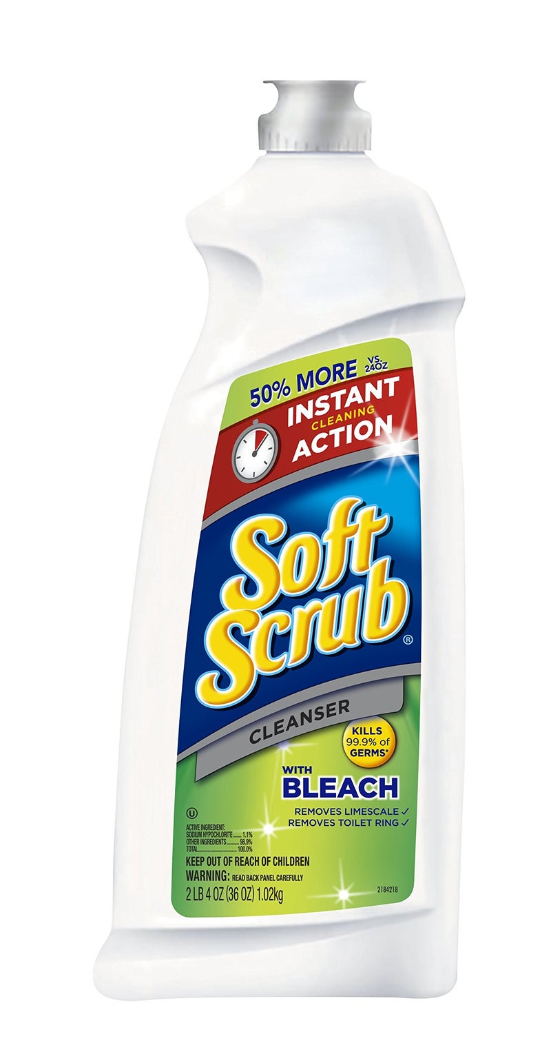 Soft Scrub Cleanser with Bleach, 36 OZ Bottle (Pack of 6)