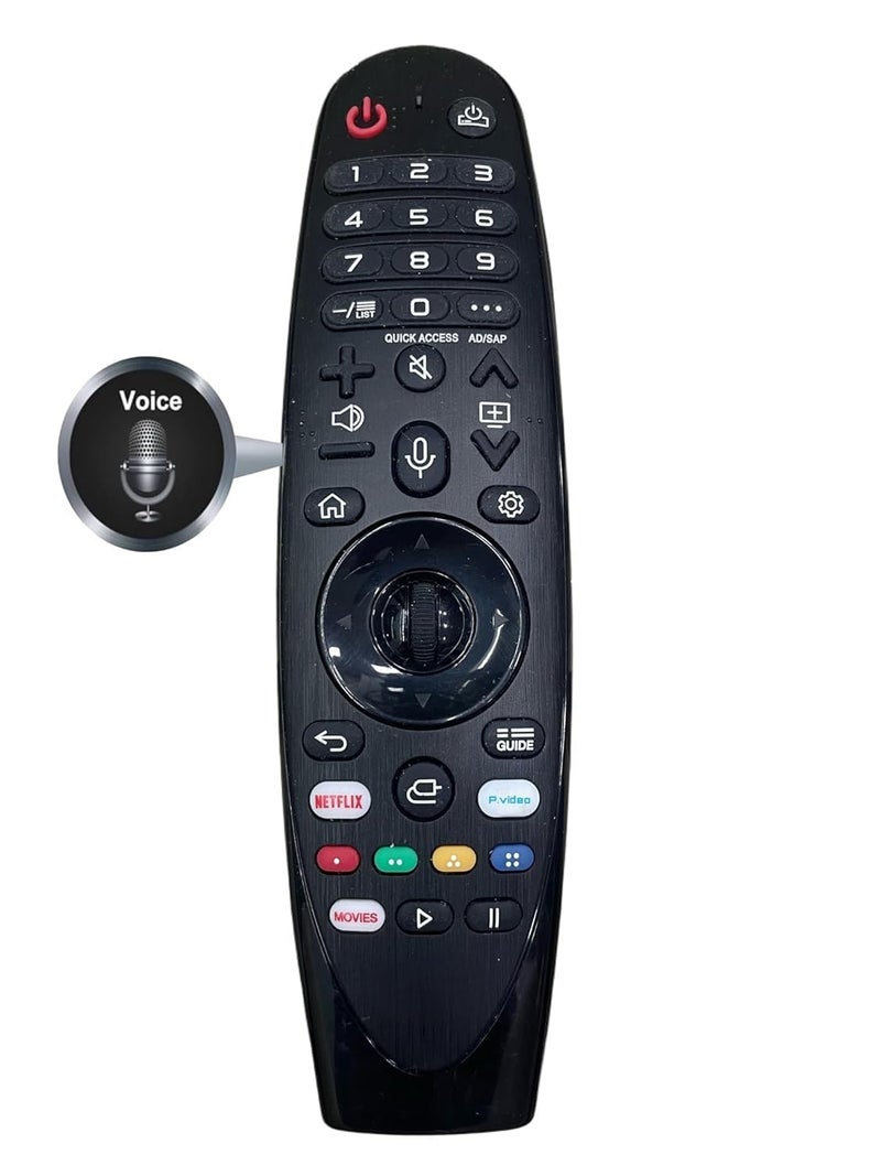 KPDP Voice Magic Remote AKB75855501 for LG Smart TV Magic Remote Replacement AN-MR20GA MR19BA MR18BA MR650A, with Pointer Function/Hotkeys Such as Netflix/P-Video/Movie - Image 5
