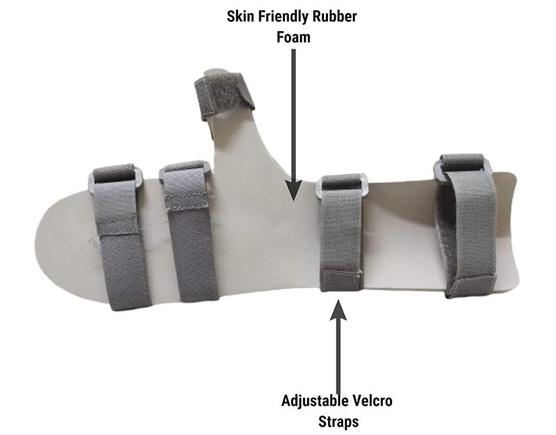 Dr Helix Cockup Splint Left hand Wrist Support Orthopedic Hand Brace for Carpal Tunnel, Sprain, Fracture & Pain Relief Adjustable, Breathable & Lightweight (Pack of 1) - Image 5