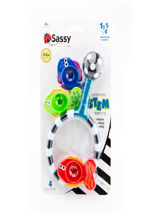 Sassy Developmental Bath Toy, Catch and Count Net - Image 3