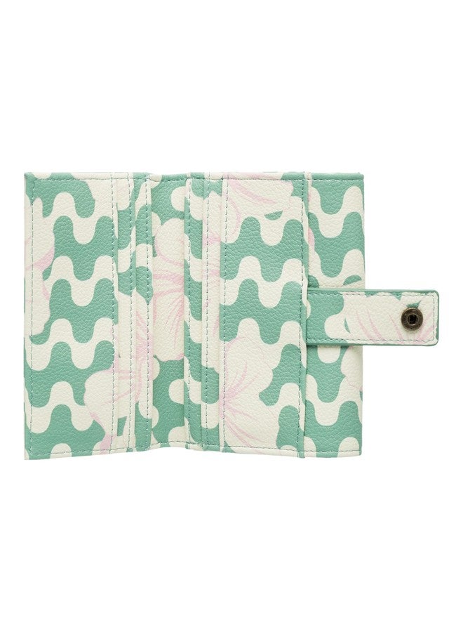 Roxy Women's Bifold, Sideral Love-Basil Party Waves - Image 2