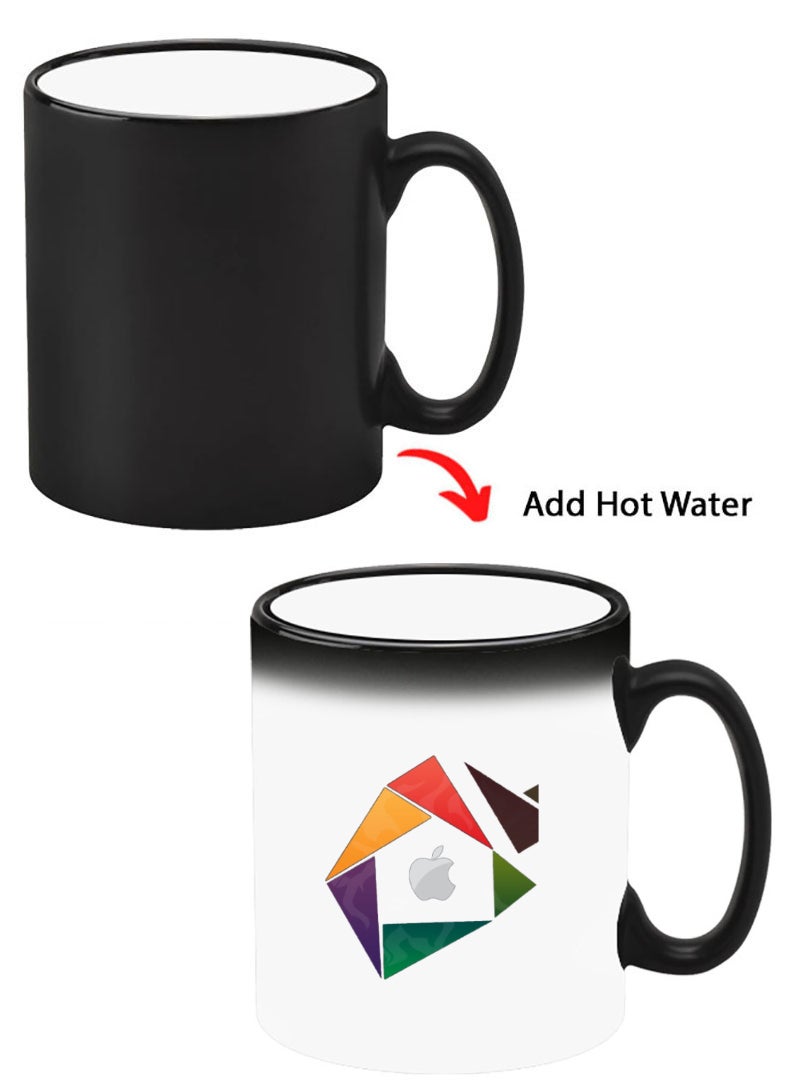 Theodor Color Changing Heat Sensitive Ceramic Mug, Image Revealed When HOT Liquid is Added! apple-triangle-logo - Image 1