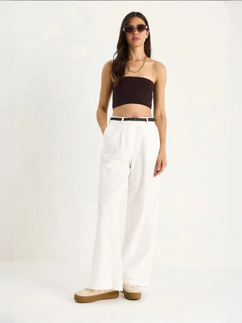 بيانكو لوتشي بنطلون بالازو مزخرف من لوكسي بجيوب