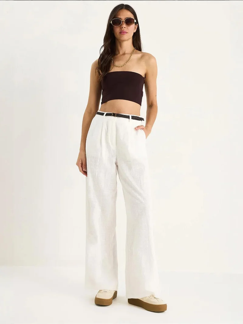 بيانكو لوتشي بنطلون بالازو مزخرف من لوكسي بجيوب