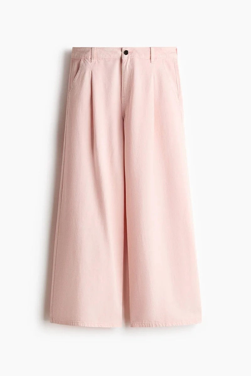 H&M Wide twill trousers