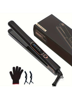 Arabest Ceramic Hair Straightener Fast Heat Titanium Hair Straightener for Stylish Styles 2-in-1 Hair Straightener and Curler Dual Voltage Styling Tool for Professional Salon Straightening/Curling/Waving  - Image 1