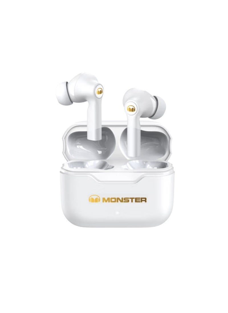 Monster MONSTER AIRMARS XKT02 True Wireless Bluetooth Earphones White 