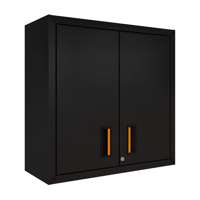 itbe itbe for Home ReadytoAssemble Wall Steel Cabinet with Two Doors Black 