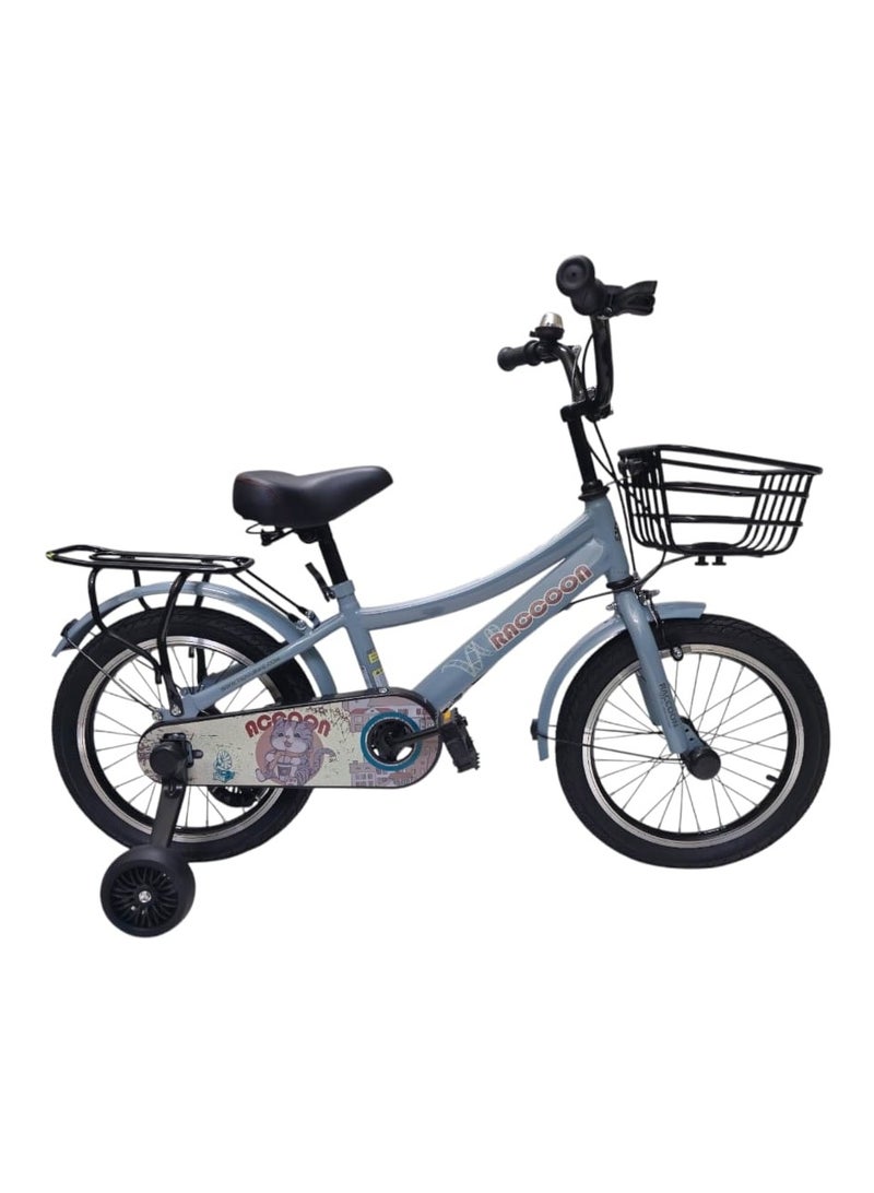 BABYCARA Kids Bike 12/14/16 Inch Assorted Cycling Removable Stabilizers Steel Frame with Basket and Air Tire - Image 1