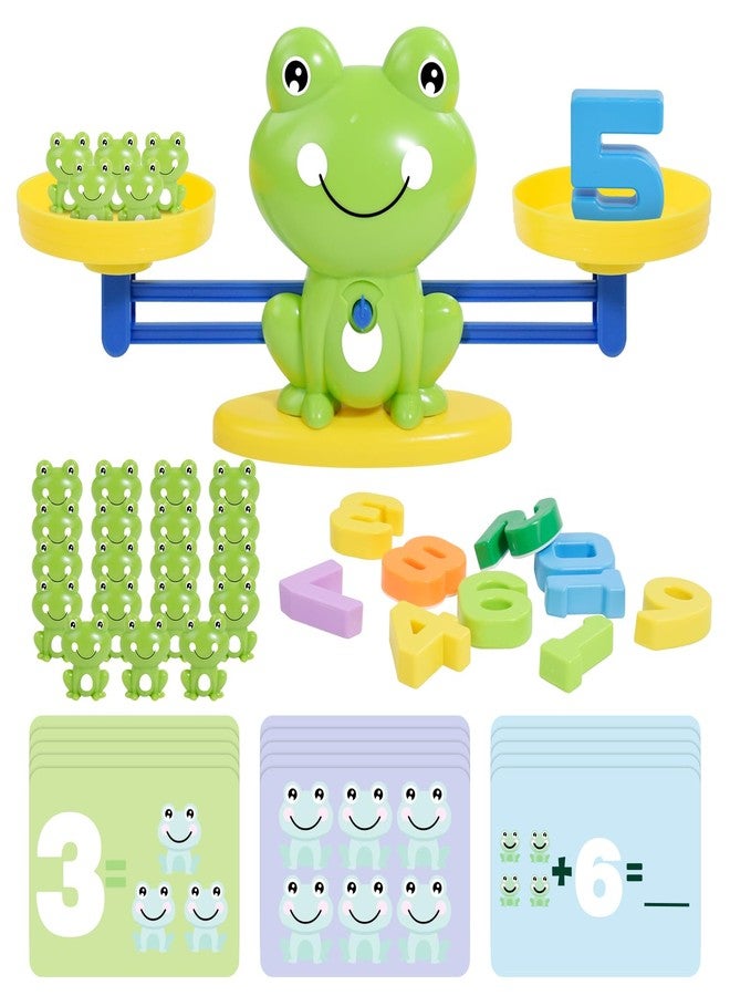 BAKAM Frog Balance Scale Toy, Number Counting Blocks Games, Montessori Math Games for Kids 5-7, Preschool Kindergarten Learning Activities, STEM Educational Toys for 3+ Year Old - Image 1