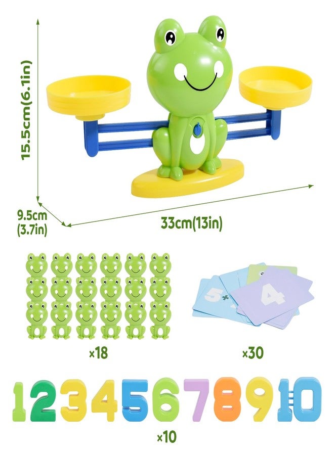 BAKAM Frog Balance Scale Toy, Number Counting Blocks Games, Montessori Math Games for Kids 5-7, Preschool Kindergarten Learning Activities, STEM Educational Toys for 3+ Year Old - Image 4