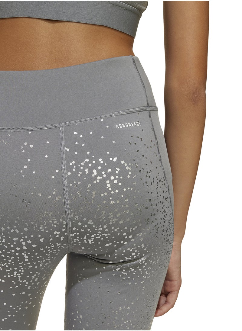 Adidas Youth 7/8 Optime Glam Leggings  - Image 4