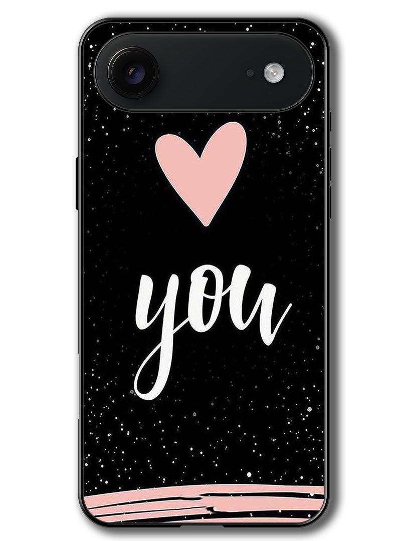 Theodor Case Compatible with Apple iPhone 17 Air 6.5 Inch Protection Shockproof Bumper Cover Love You - Image 1