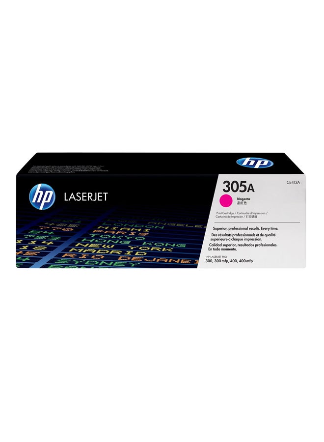 HP CE413A 305A Laserjet Ink Toner Cartridge Magenta - Image 2