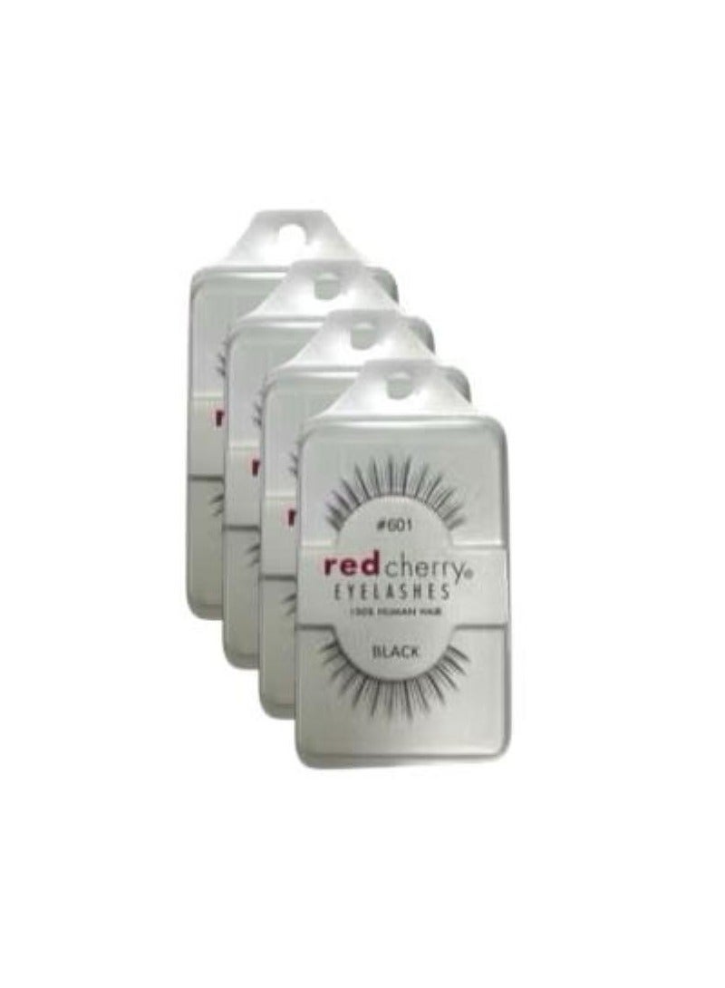 Red Cherry Red Cherry Eyelashes 601#(Pack of 4 Pairs) - Image 1