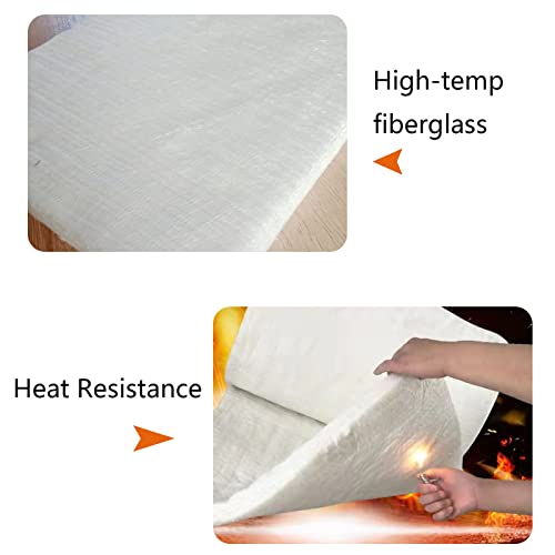 P1Tools Motorcycle Fiberglass Exhaust Muffler Mat for 2-Stroke 4-Stroke ATV Motorcycle Dirt Bike Repack Exhaust Pipe Muffler Silencer Universal Wrap - Image 2