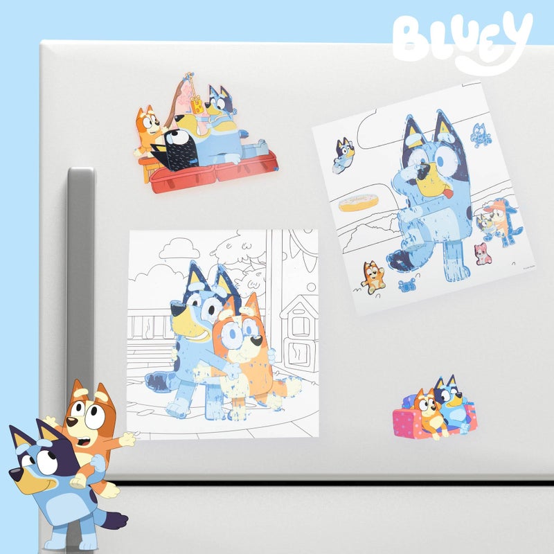 Horizon Group USA Bluey Scratch ‘n Color Pad, 9-Page Activity Coloring Book, Includes Scratch Art, Stickers for Kids, Bluey Toys, On the Go Activity Playset, Bluey Toys for Toddlers 1-3, Great Gift for Kids Ages 3 & Up - Image 5