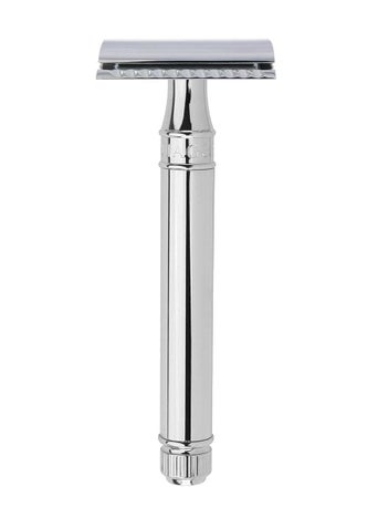 Edwin Jagger Edwin Jagger DE Safety Razor Extra Long Handle Chrome 