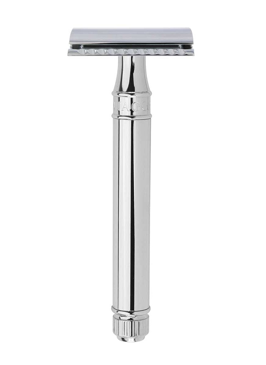 Edwin Jagger - Edwin Jagger DE Safety Razor Extra Long Handle Chrome - Image 1