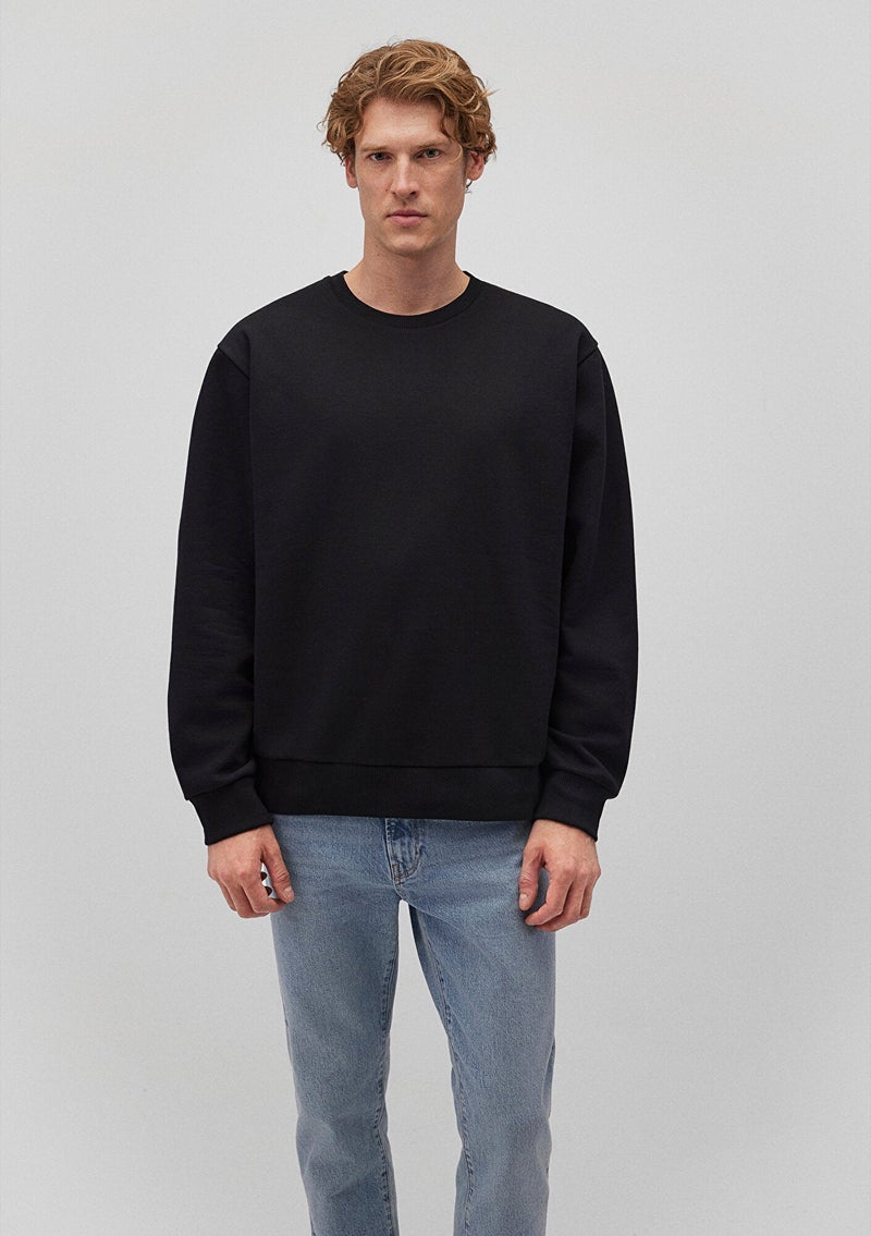 MAVI Crew Neck Black Basic Sweatshirt - Image 3