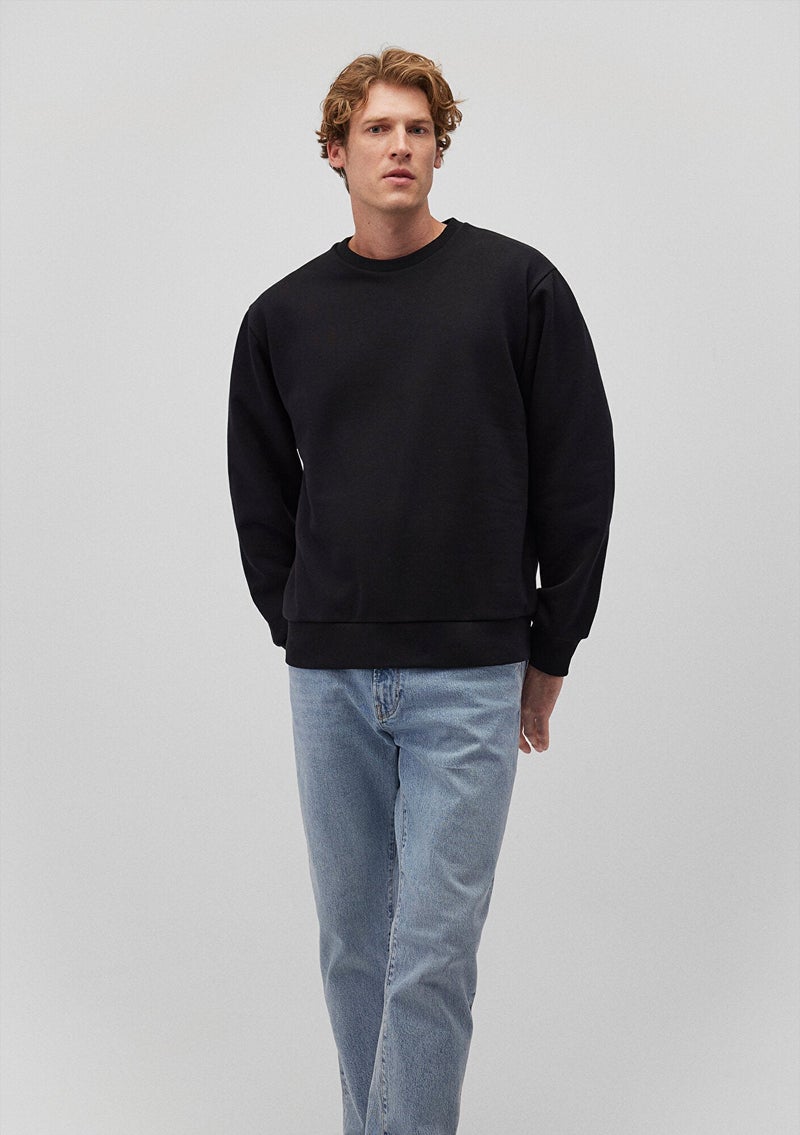 MAVI Crew Neck Black Basic Sweatshirt - Image 1