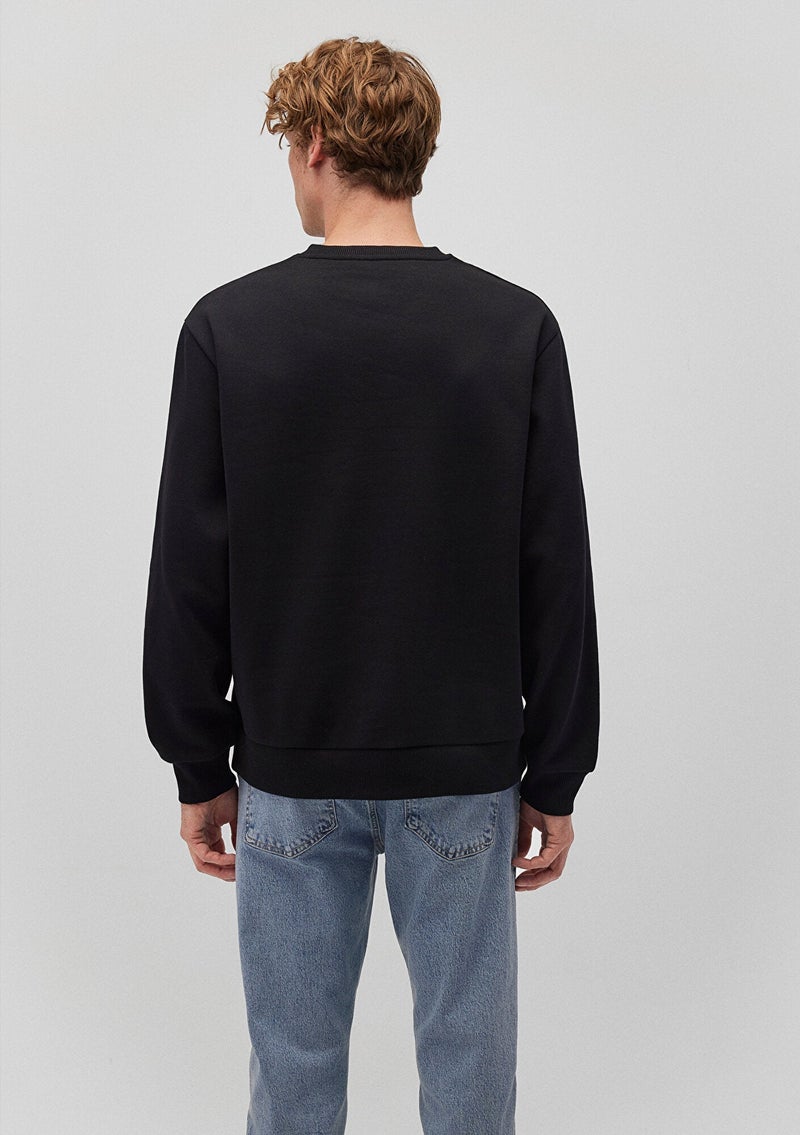 MAVI Crew Neck Black Basic Sweatshirt - Image 4