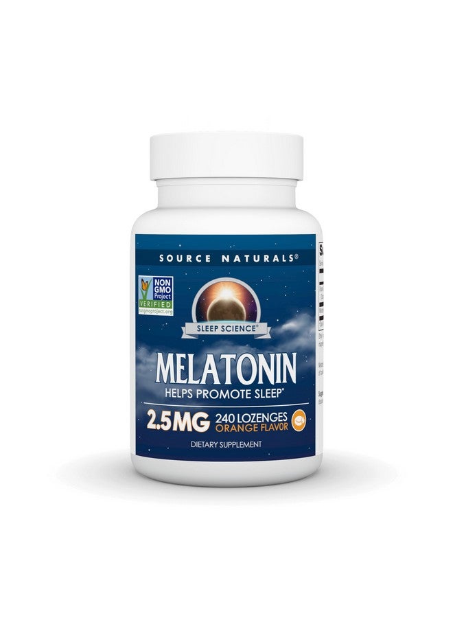 Source Naturals Melatonin 2.5 mg - 240 Orange Flavored Lozenges - Image 1