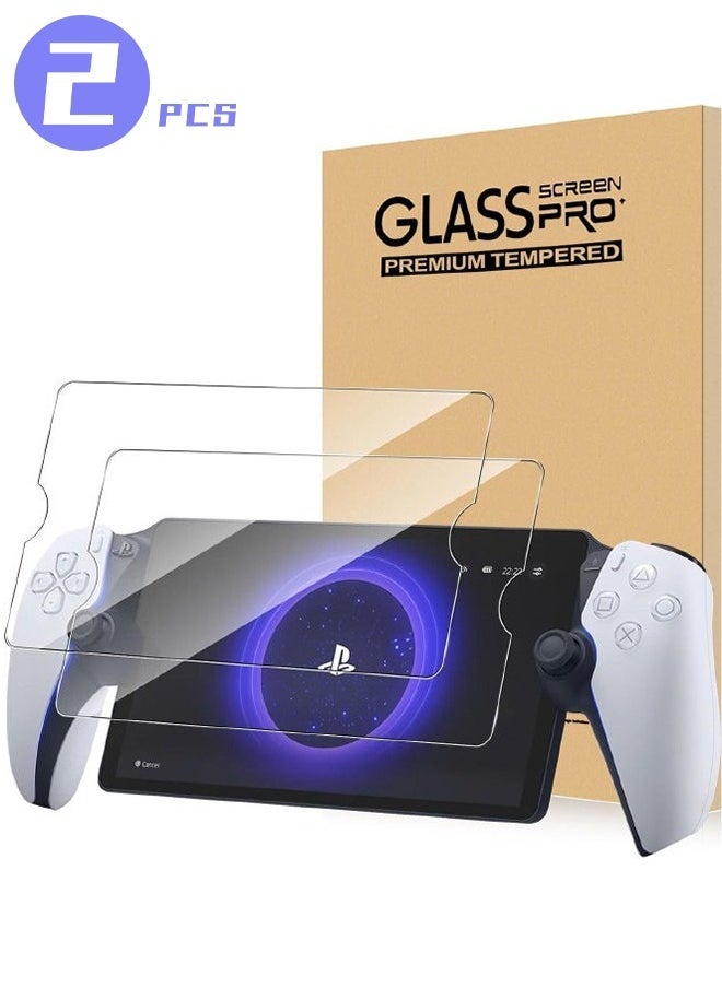 Lemon 2-Pack Screen Protector Compatible with PlayStation Portal Remote Player, Ultra HD Glass Protector 9H Hardness Easy to Install, Scratch Resistant Anti-Fingerprint Crystal Clear - Image 1