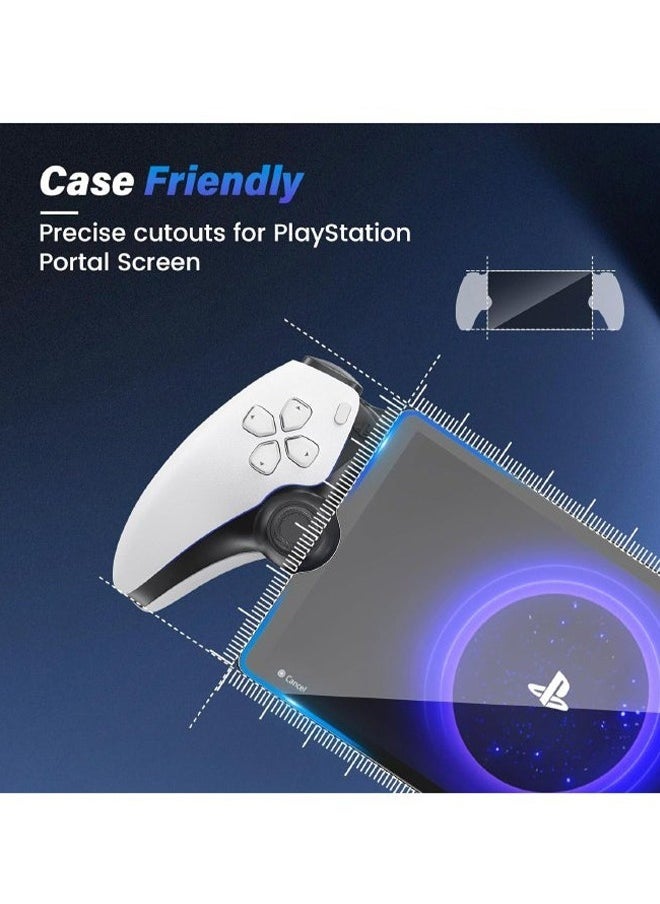 Lemon 2-Pack Screen Protector Compatible with PlayStation Portal Remote Player, Ultra HD Glass Protector 9H Hardness Easy to Install, Scratch Resistant Anti-Fingerprint Crystal Clear - Image 4