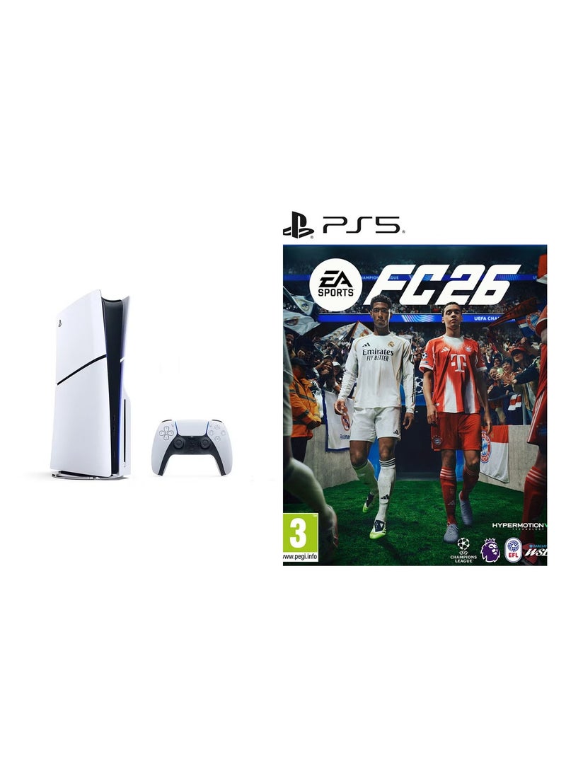 Sony PlayStation 5 Disc Slim Console And FC 26 - (International Version) - Image 1