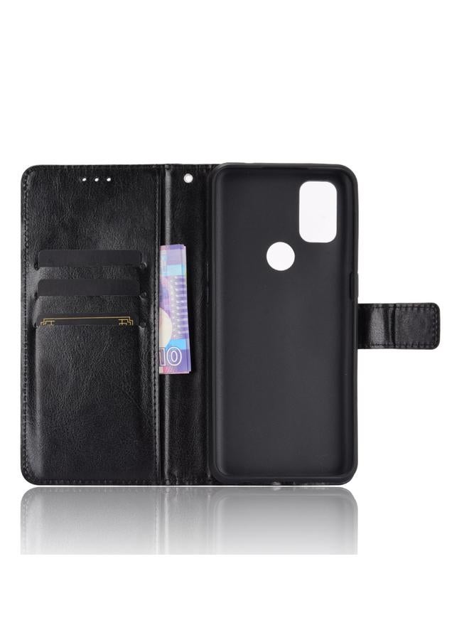 اس-توب جراب لهاتف OnePlus Nord N10 5G بتصميم حصان مجنون كلاسيكي، جراب جلدي أفقي قلاب مع حامل وفتحات للبطاقات وإطار للصور - Image 5