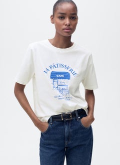 MANGO Short-Sleeved Printed T-Shirt  - Image 1