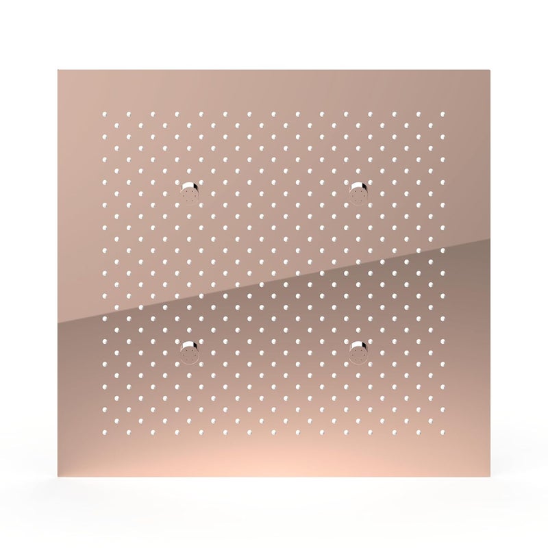 AURIGA Multifunction Shower | Rain & Mist shower | 500mm x 500mm | Rainfall + 4 Mist | Rose Gold Mirror Finish | 100% Openable | With False Ceiling Mounting Installation kit.| CMRSM5050 ROSE GOLD - Image 1