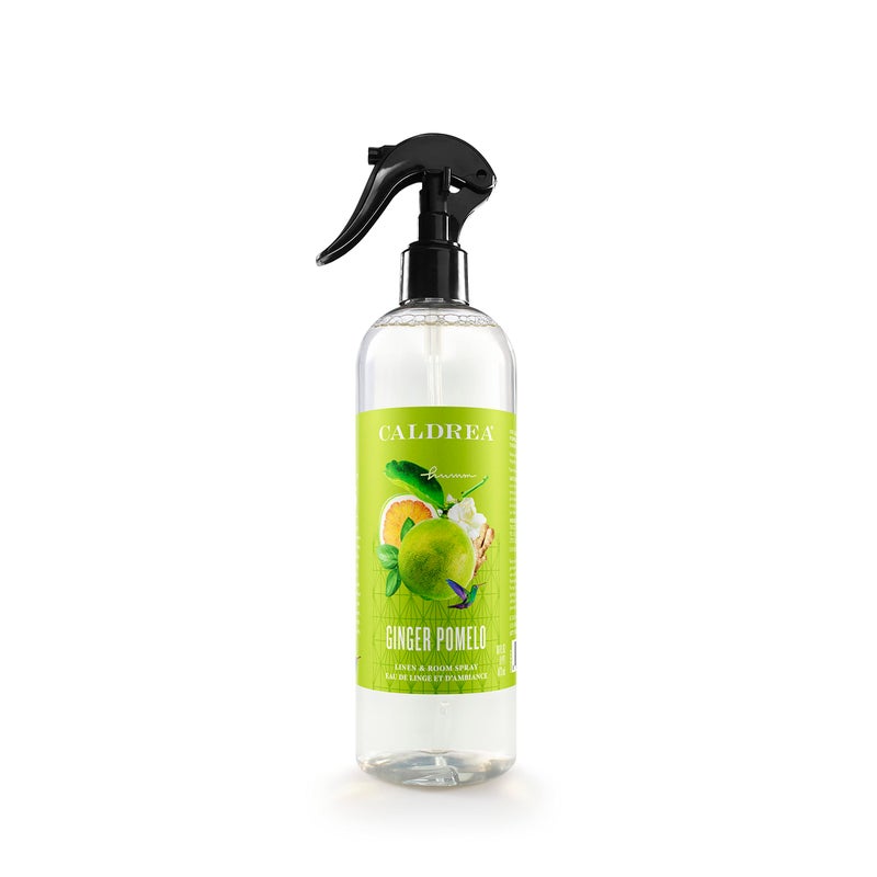 Caldrea Linen and Room Spray Air Freshener, Made with Essential Oils, Plant-Derived and Other Thoughtfully Chosen Ingredients, Ginger Pomelo Scent, 16 oz - Image 1
