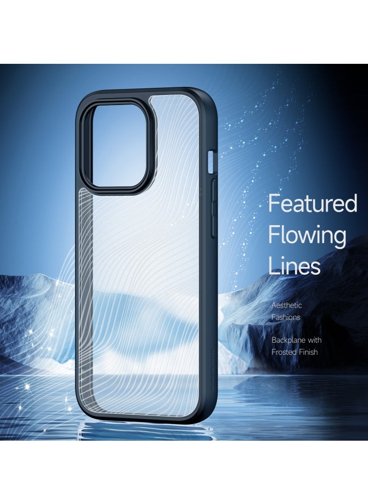DUX DUCIS - DUX DUCIS Aimo Cover for the iPhone 15 Pro mobile phone slim, transparent matte cover made of TPU, polycarbonate, polypropylene, silicone - black - Image 1