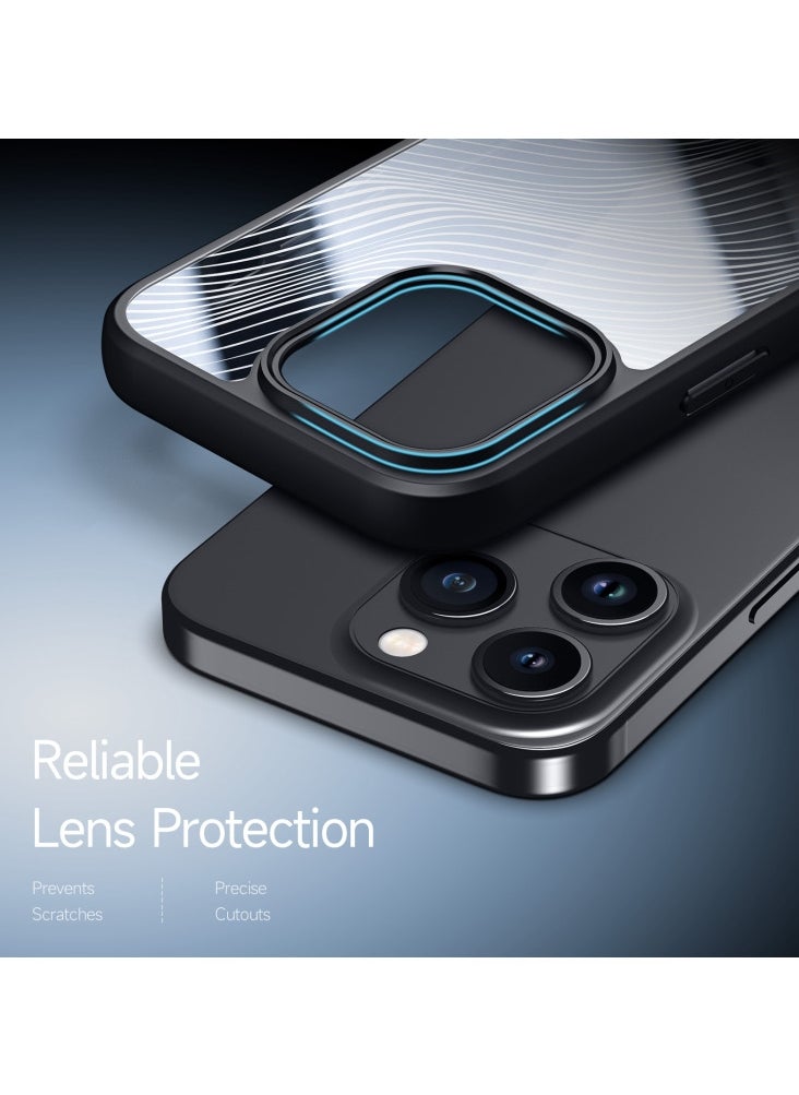 DUX DUCIS - DUX DUCIS Aimo Cover for the iPhone 15 Pro mobile phone slim, transparent matte cover made of TPU, polycarbonate, polypropylene, silicone - black - Image 1