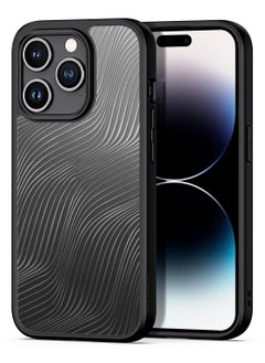 DUX DUCIS Aimo Cover for the iPhone 15 Pro mobile phone slim, transparent matte cover made of TPU, polycarbonate, polypropylene, silicone - black