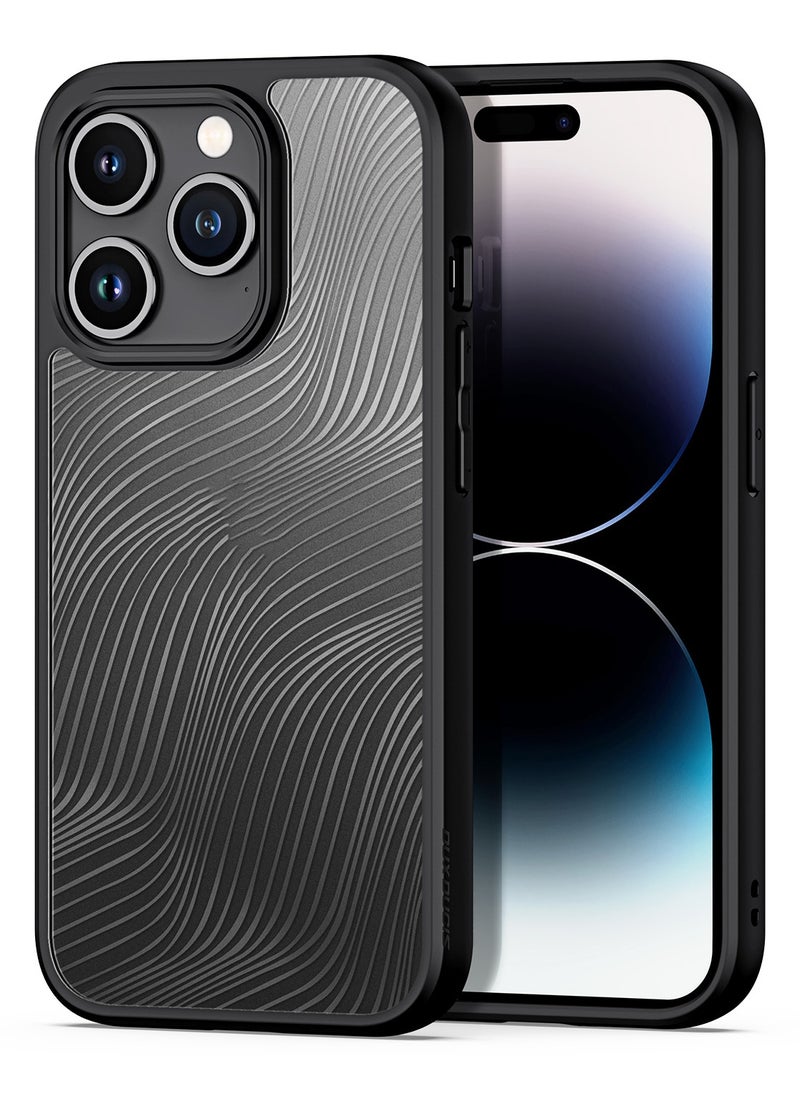 DUX DUCIS - DUX DUCIS Aimo Cover for the iPhone 15 Pro mobile phone slim, transparent matte cover made of TPU, polycarbonate, polypropylene, silicone - black - Image 1
