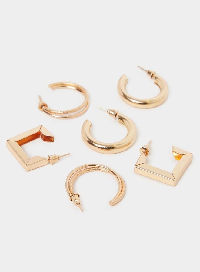 Styli Set of 6 - Assorted Half Hoop Earrings  - Image 4