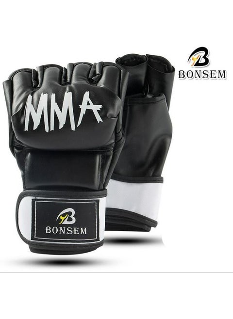 1 Pair Mma Ufc Muay Thai Boxing Gloves With Open Palm