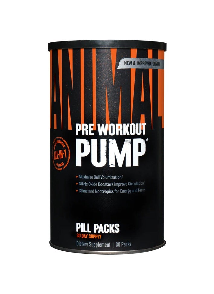 Animal Pump Pre-Workout Energy Supplement - 30 Count - pzsku/Z3E40901966CD4F873A48Z/45/_/1718635990/9e33d199-9dab-4fdf-be32-51c7d5932ac1