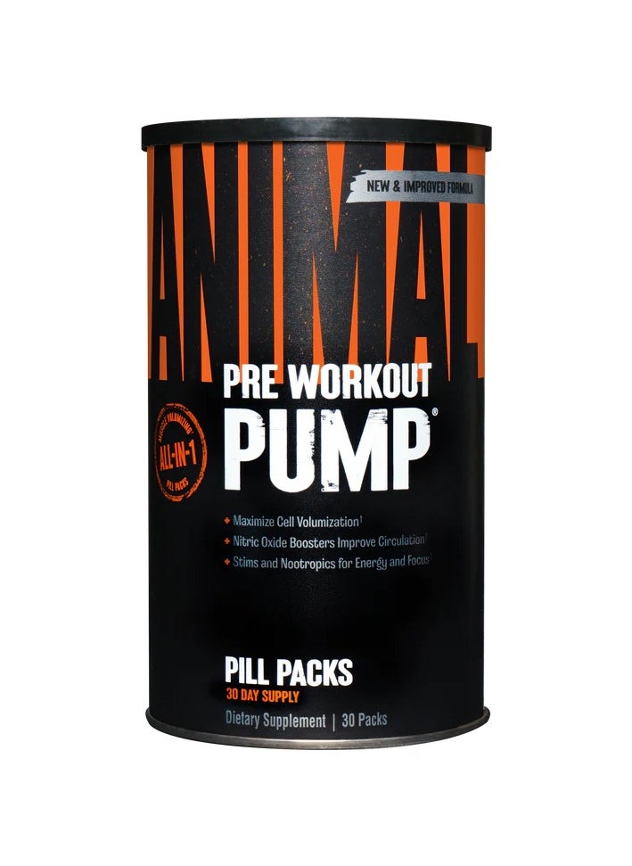 UNIVERSAL NUTRITION - Animal Pump Pre-Workout Energy Supplement - 30 Count - Image 1
