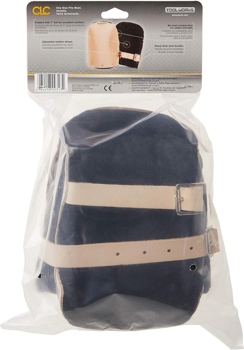 Custom Leathercraft CLC 313 Heavy Duty Leather Kneepads with Double Thick Lining - Image 3