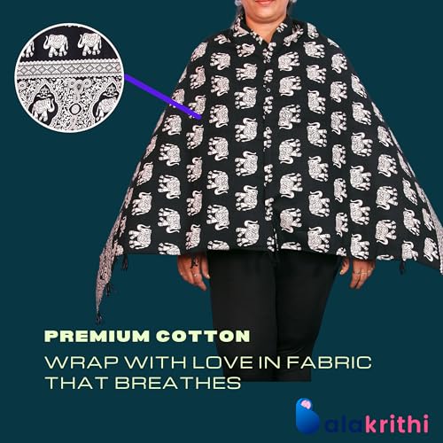 Balakrithi Breastfeeding Feeding Shawl | Feeding Covers | Nursing Covers for Feeding Mom|Apron for Mom |Multi Use - Image 5