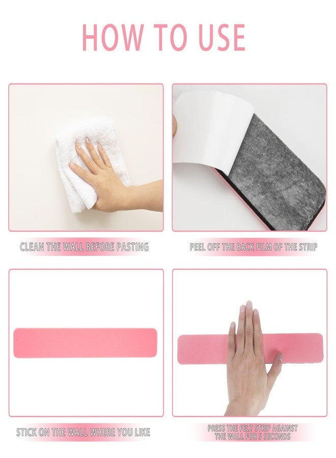Henandou Bulletin Board Cork Board Cork Boards for Walls Cork Board for Office Pin Board Bulletin Boards for Walls (Pink) - Image 4
