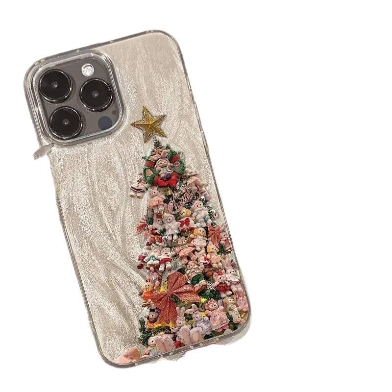 غطاء واقي، حماية من السقوط، مقاوم للصدمات لـ iPhone 16 / 16 Plus / 16 Pro / 16 Pro Max، Christmas Tree للاستخدام الخارجي سهل الحمل للاستخدام العملي - Image 5