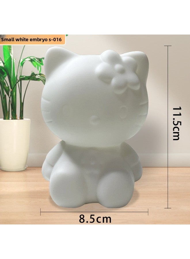 Internet Celebrated Vinyl Doll Piggy Bank Handmade DIY Non-Gypsum White Embryo Painted Graffiti Doll Children's Stall Toy 
